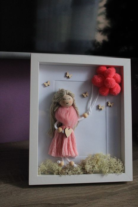 Laleczka  w ramce /Anioł w ramce