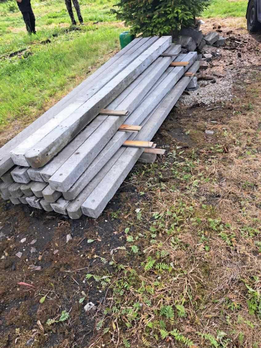 Sprzedam słupki betonowe 2,8 m do drzewek, ogrodzenia, sadu 280 cm