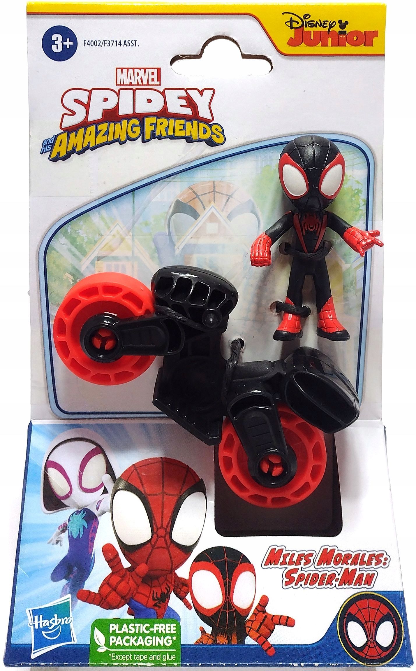 Spidey I Super Kumple Zestaw Figurka Miles Morales Pojazd Motor