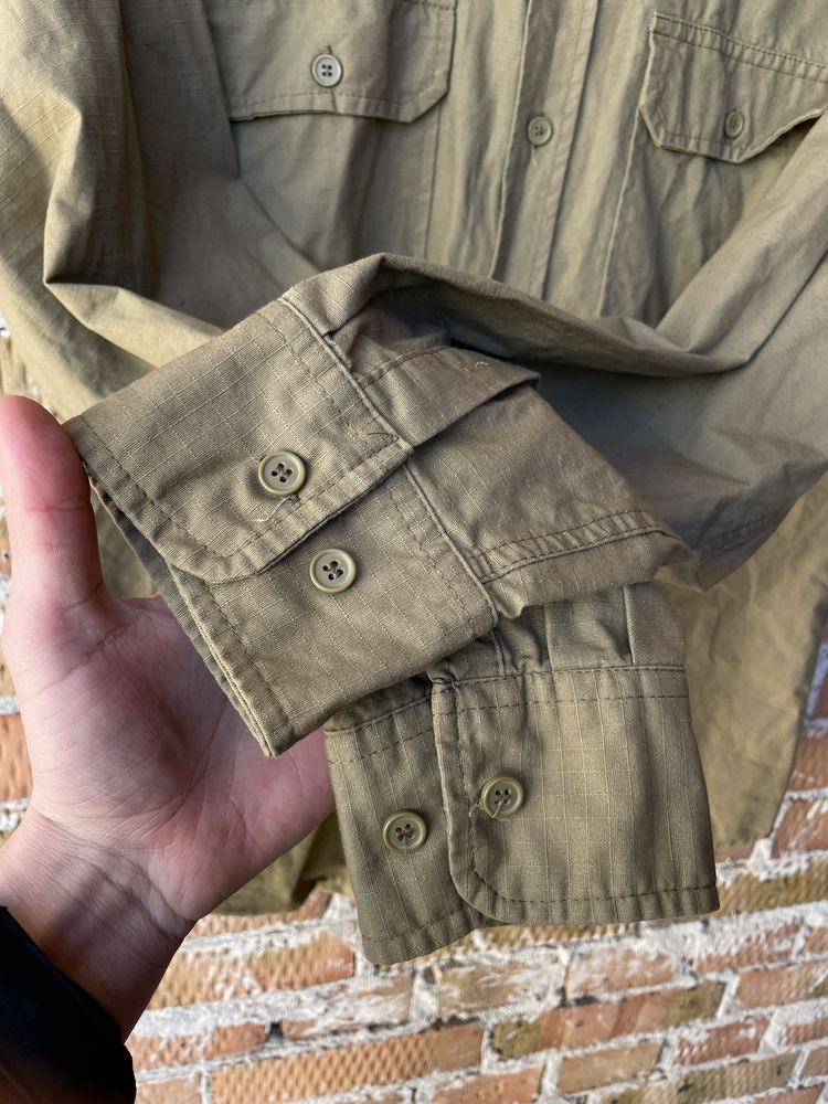Сорочка тактична Mil-Tec Ripstop Long Sleeve - Coyote Medium M 46-48р!
