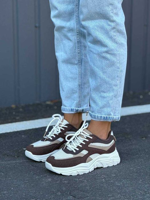 Жіночі кросівки Stilli (36-40) білі-рожеві сітка | кроссовки женские