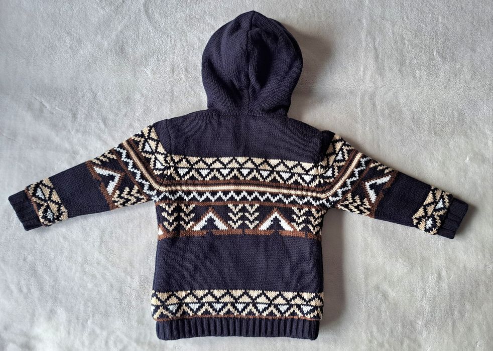 Śliczny ciepły sweter rozpinany jak kurtka polar Primark r.116