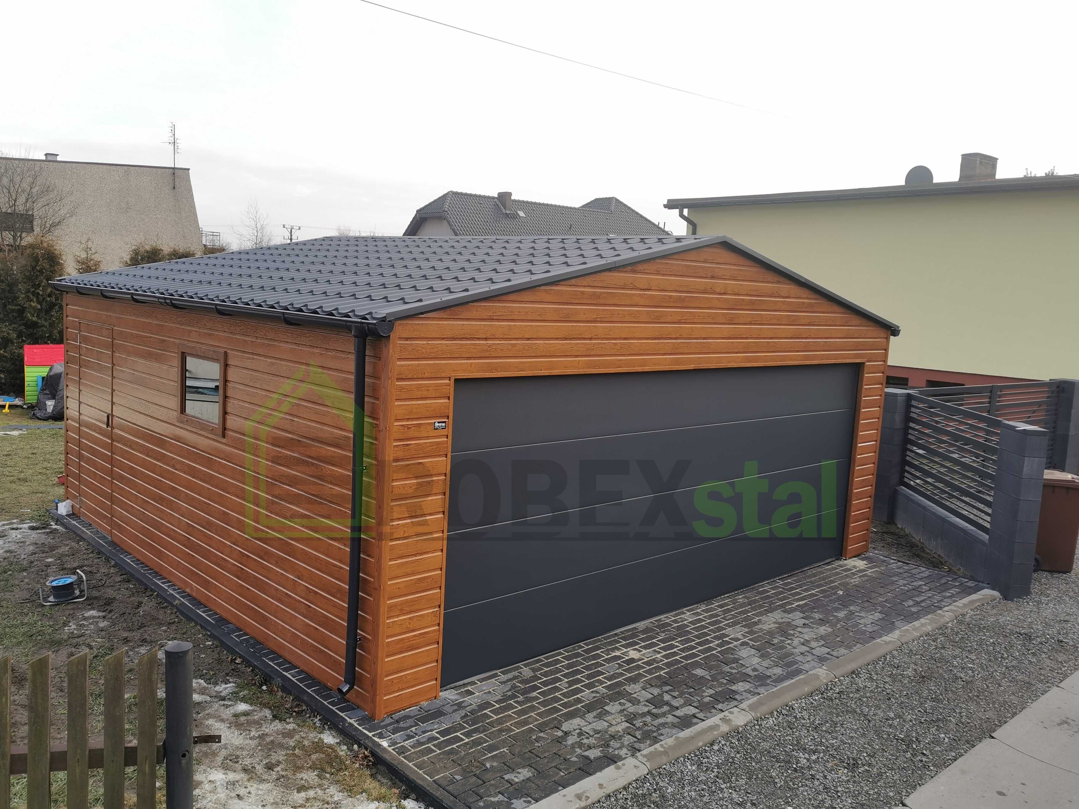 Garaże drewnopodobne premium producent garaż 6 x 6 do 35m2 - 6 x 5,8