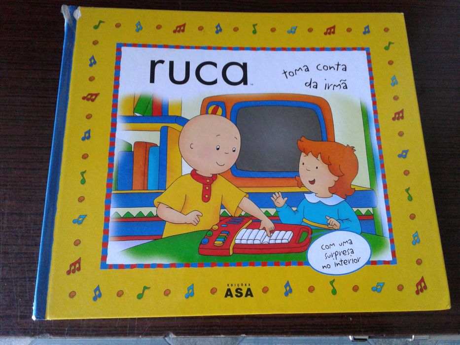 Livros da coleção surpresa do Ruca