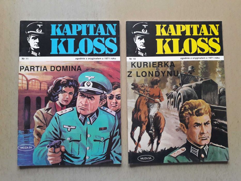 Komiksy Kapitan Kloss wersja Polska 9 sztuk