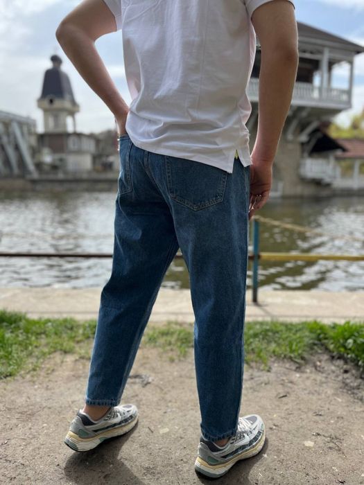 Джинсові штани МОМ [S, M, L, XL, XXL)