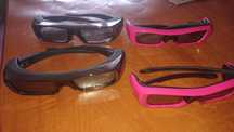 Okulary 3D Sony zestaw 4szt