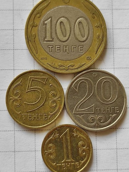 Монеты Казахстана ( тенге ).