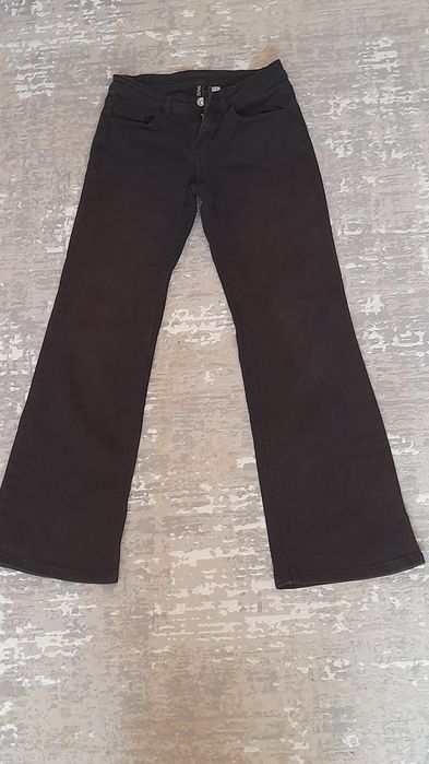 Джинси чорні клеш