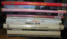Vendo conjunto de livros e revistas de F1