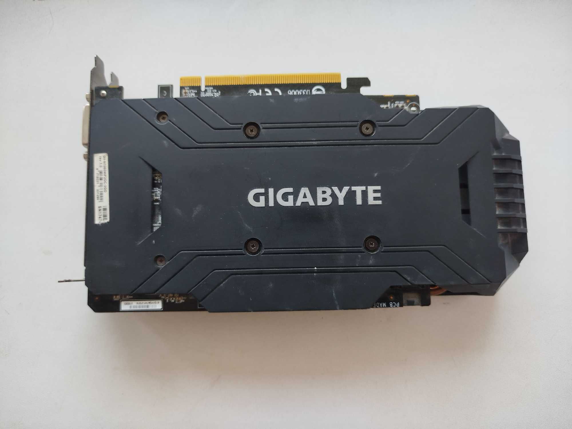 Відеокарта Gigabyte GTX 1060 3GB Windforce OC – б/у, відмінний стан