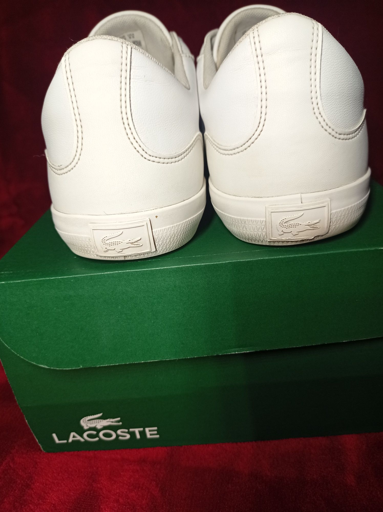 Buty Lacoste Lerond rozmiar 42 ,5 wkładka 27 cm białe buty skóra 43