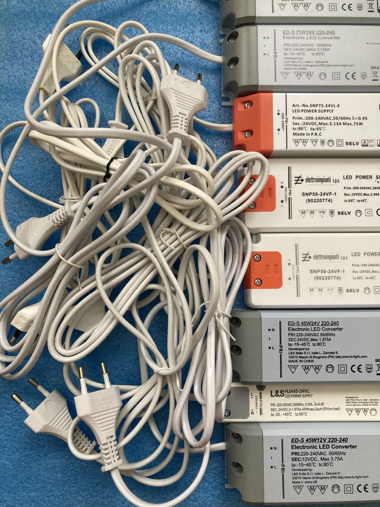 Блоки живлення/LED Сonverter/Power supplay/трансформатор/24В/45/50/75W