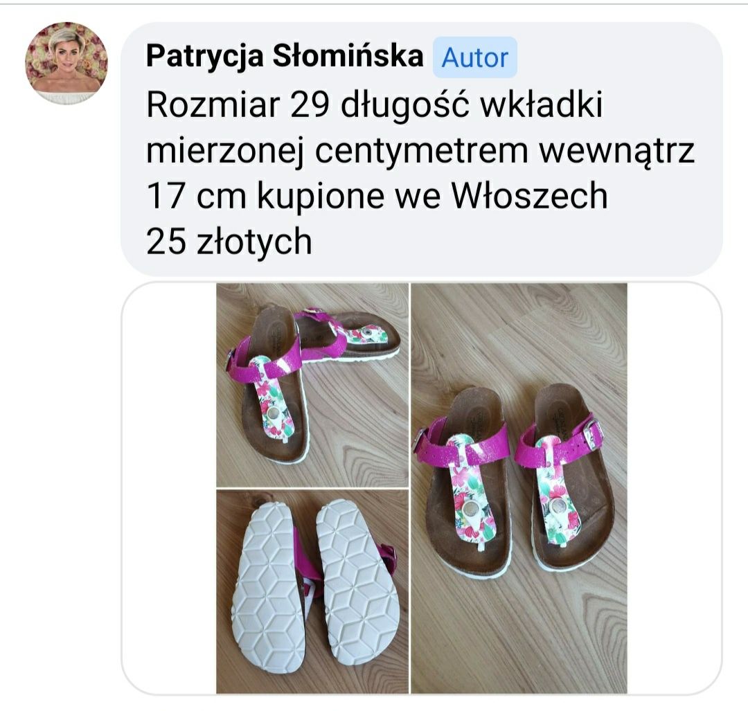 Klapki, sandały rozmiar 29 skóra