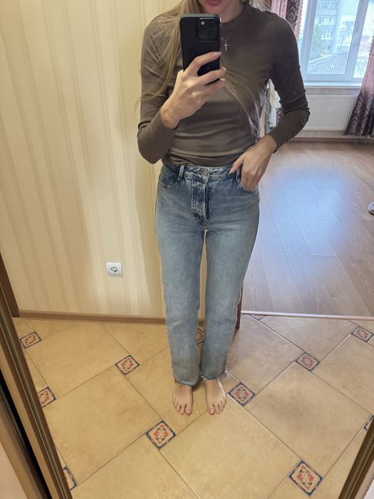 zara джинси прямі