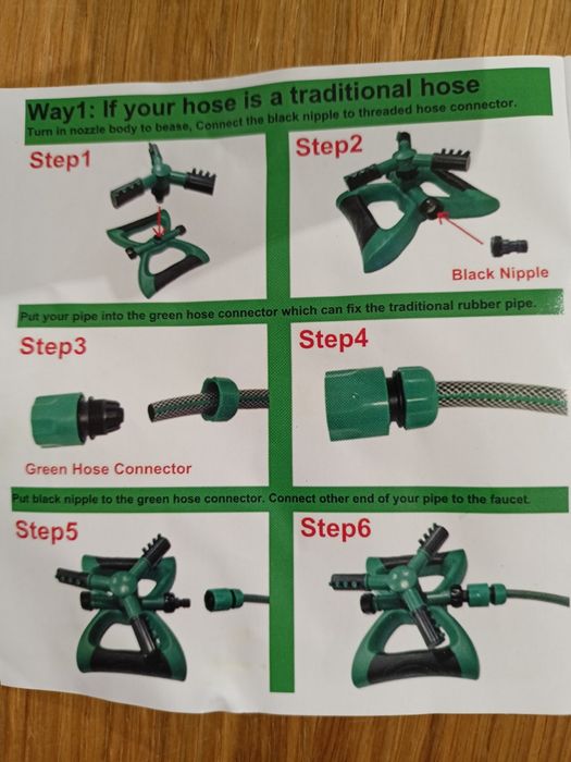 Obrotowy motylkowy zraszacz do trawnika ogrodowego