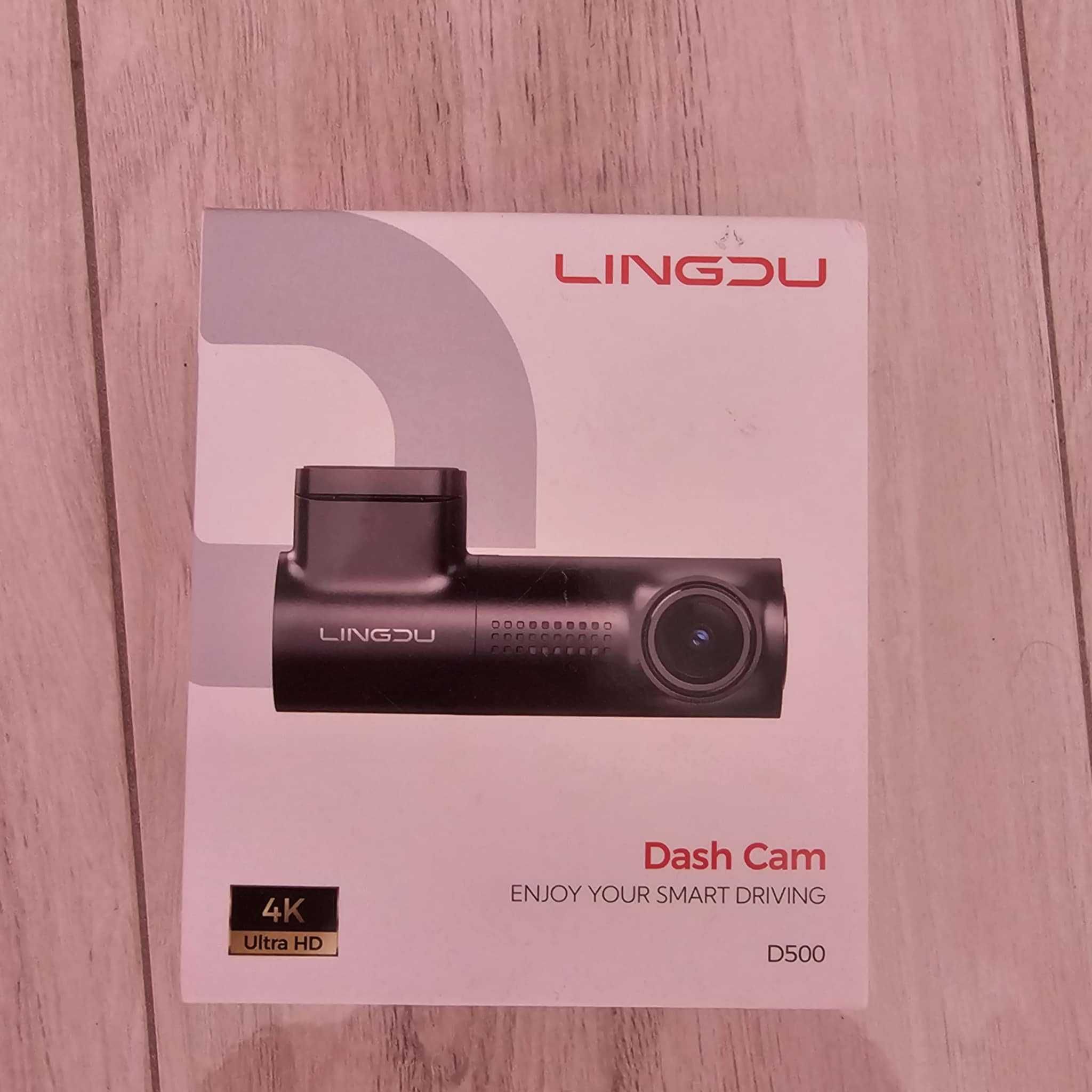 Kamera samochodowa LINGDU 4k UHD D500 Wideorejestrator GPS G-SENSOR