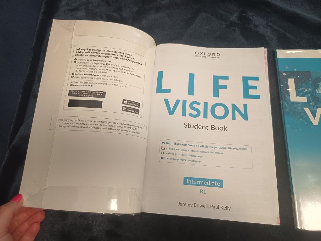 Life Vision b1 student book i workbook nowe