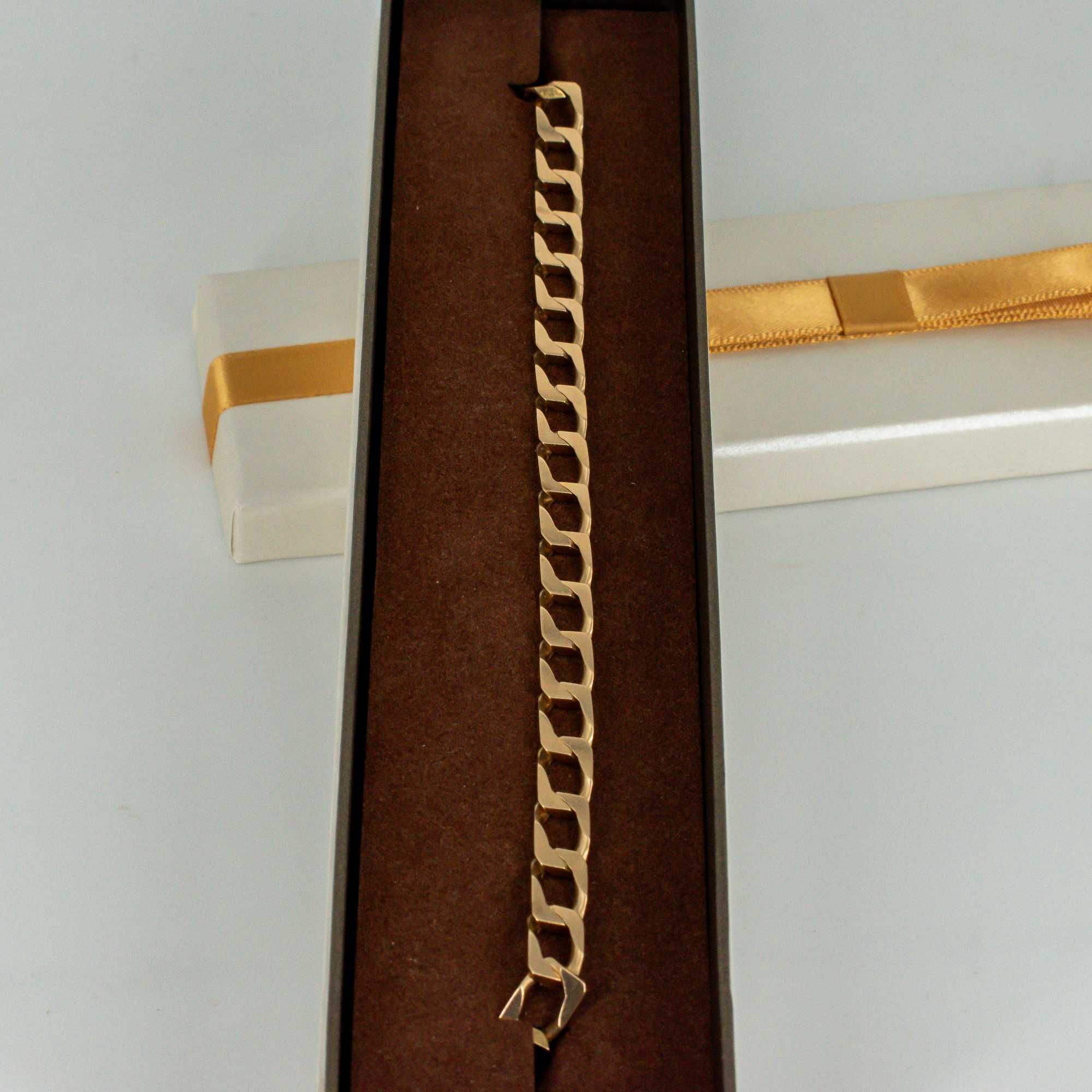 Złoty łańcuszek 375 48,48gram 54cm Pancerka 7,7mm PEŁNY OKAZJA