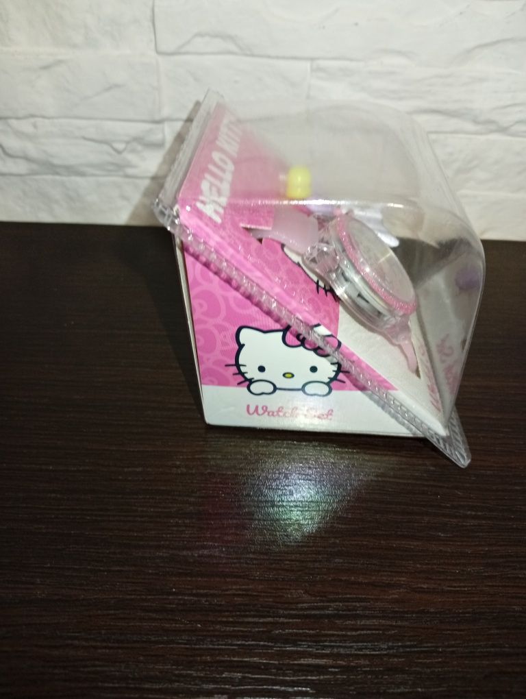Zegarek dziecięcy hello kitty + bransoletka