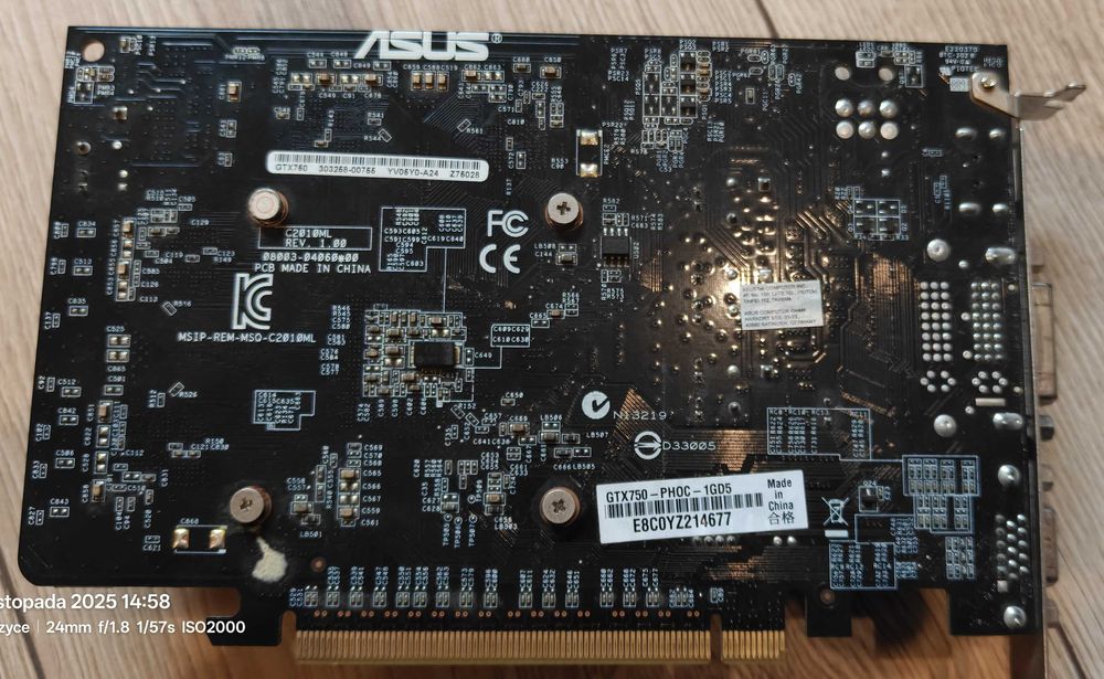 Karta graficzna ASUS GTX750-PHOC-1GD5
