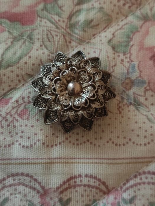 Вінтажна брошка -кулон 925 срібло
