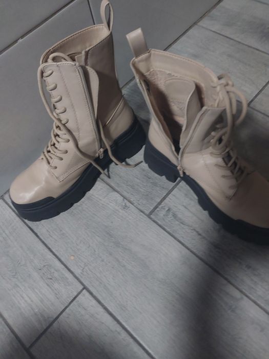 Trapery zimowe beżowe