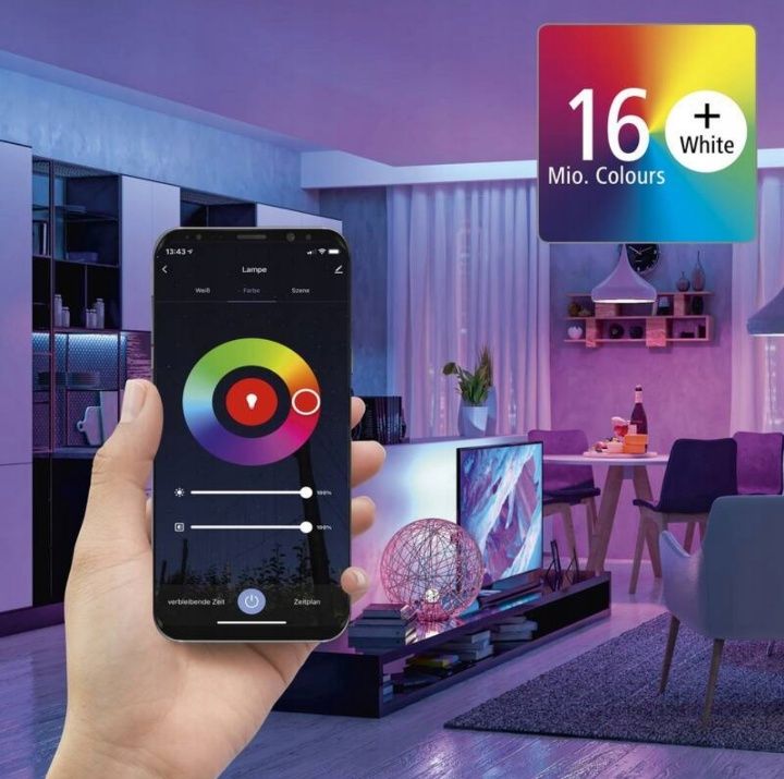 Inteligentna żarówka LED Hama SMART WiFi E14, 5,5 W, RGBW