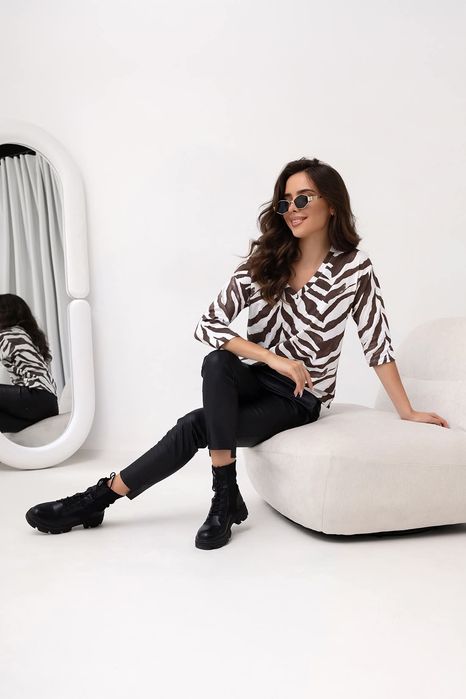 Bluzka damska Magnes Lines zebra