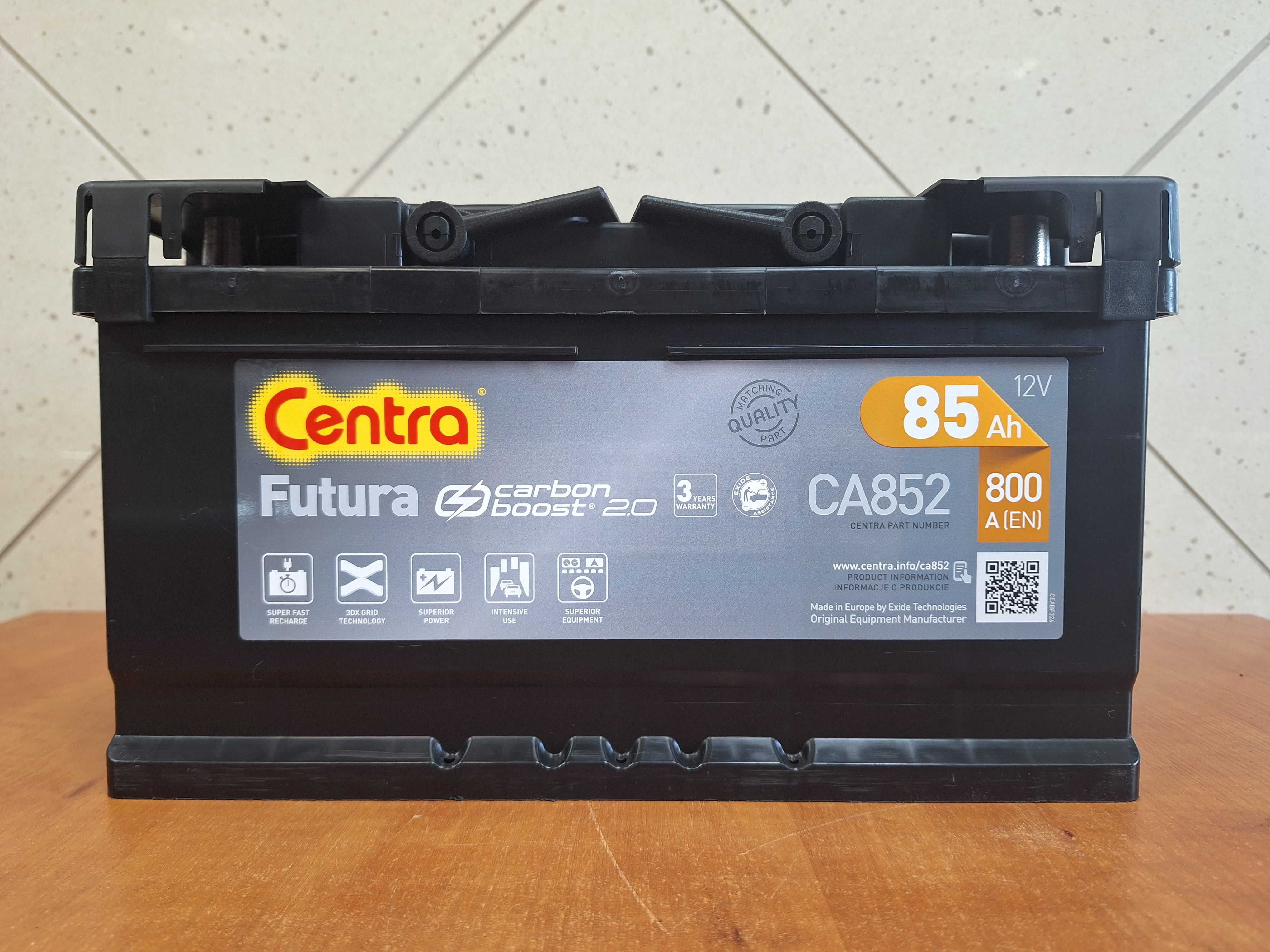 RLZ Nowy akumulator Centra Futura 85Ah 800A - Varta Bosch CA852