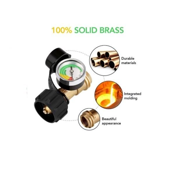 Adapter Qcc Z Manometrem Do Butli Z Gazem