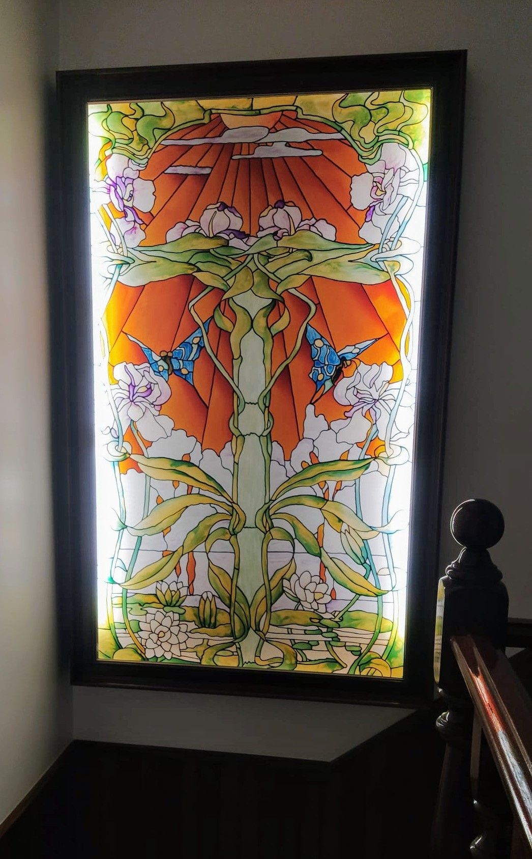 Vitral com iluminação