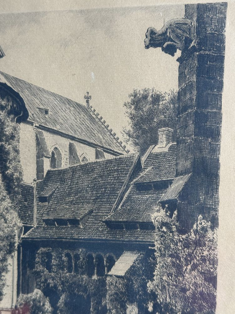 Akwaforta grafika Albrecht Bruck