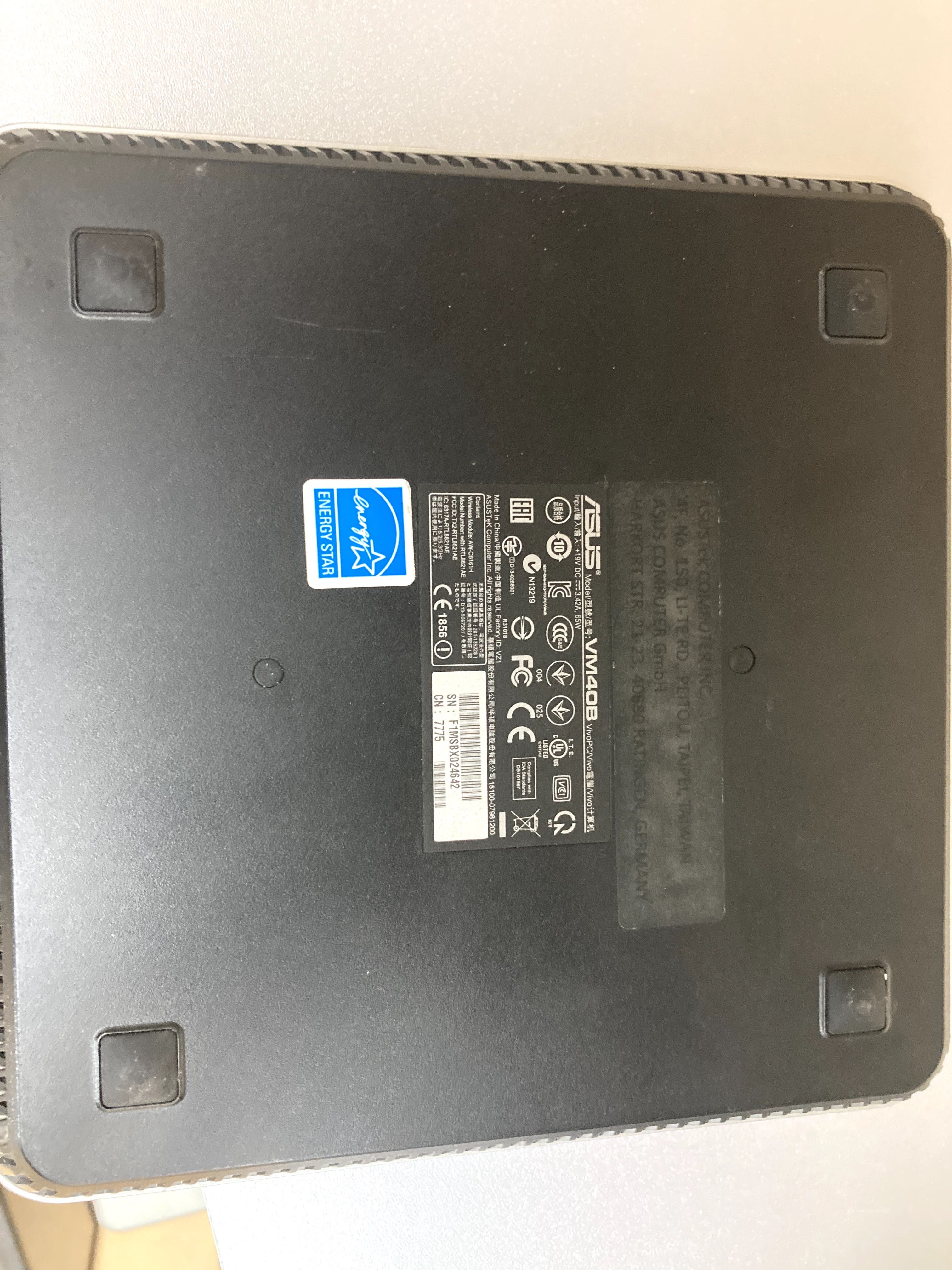 ПК Asus VivoPC VM40B Celeron 1007U 1.60 GHz 4 GB DDR3  500GB HDD