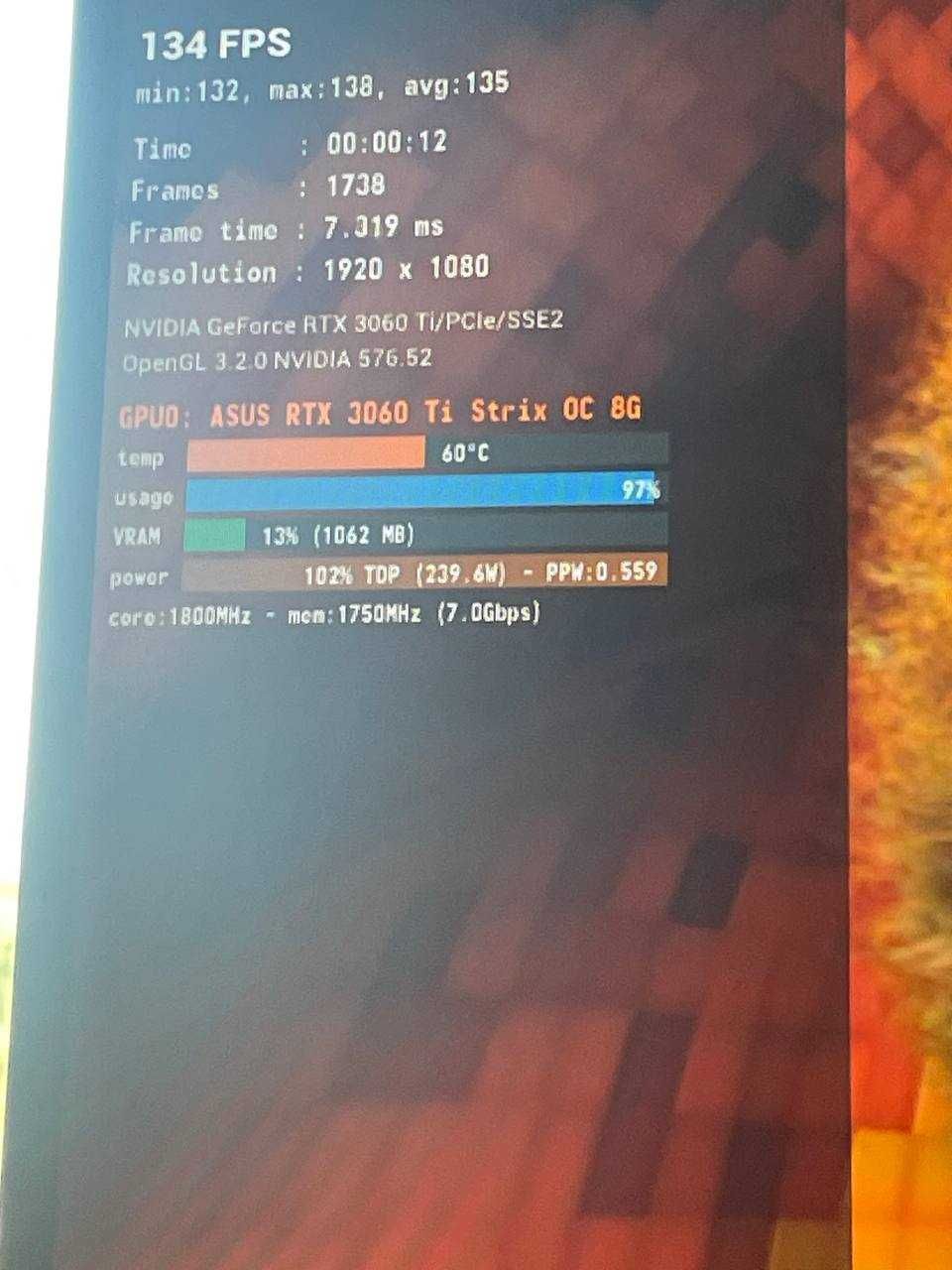 Asus Rog Stix RTX 3060 TI