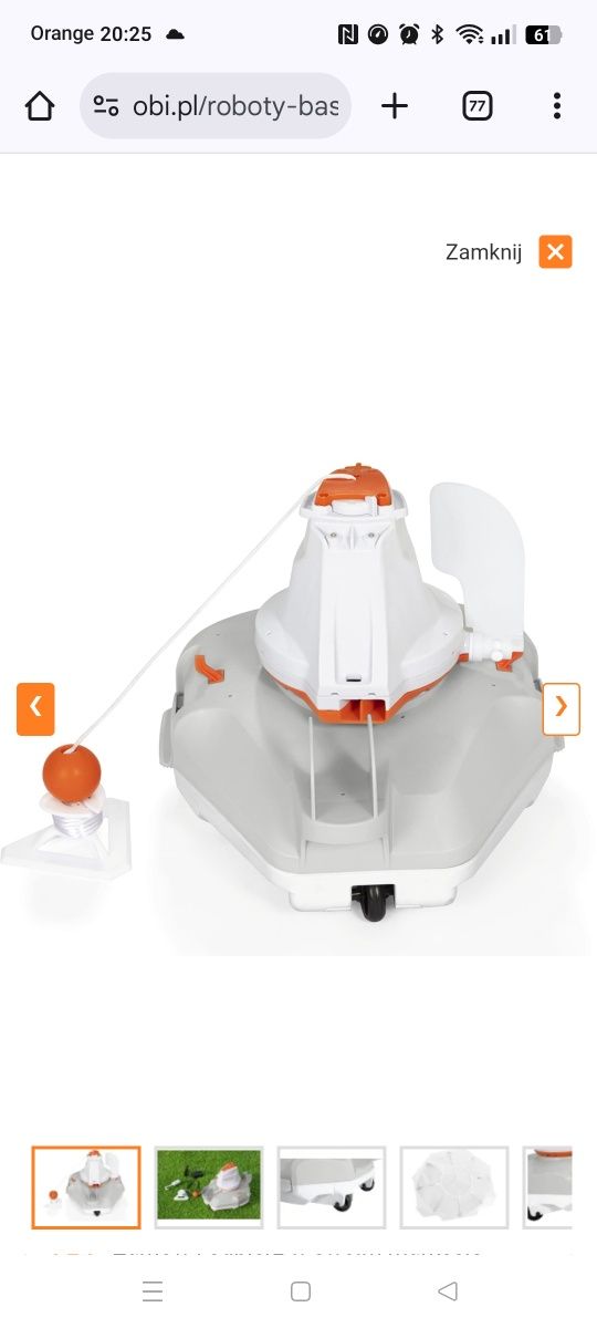 Odkurzacz Basenowy Aquaglide Bestway 58620 jeździk czyściciel dna base