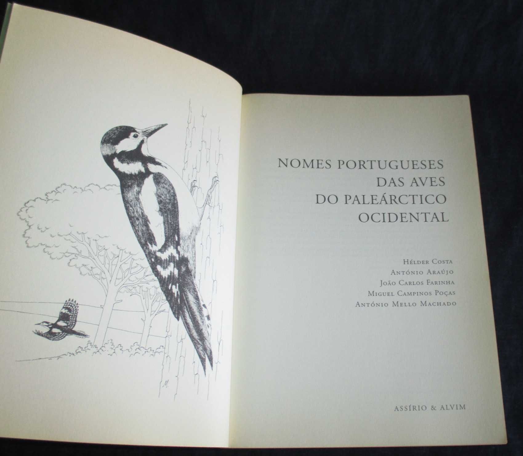 Livro Nomes Portugueses das Aves do Paleárctico Ocidental