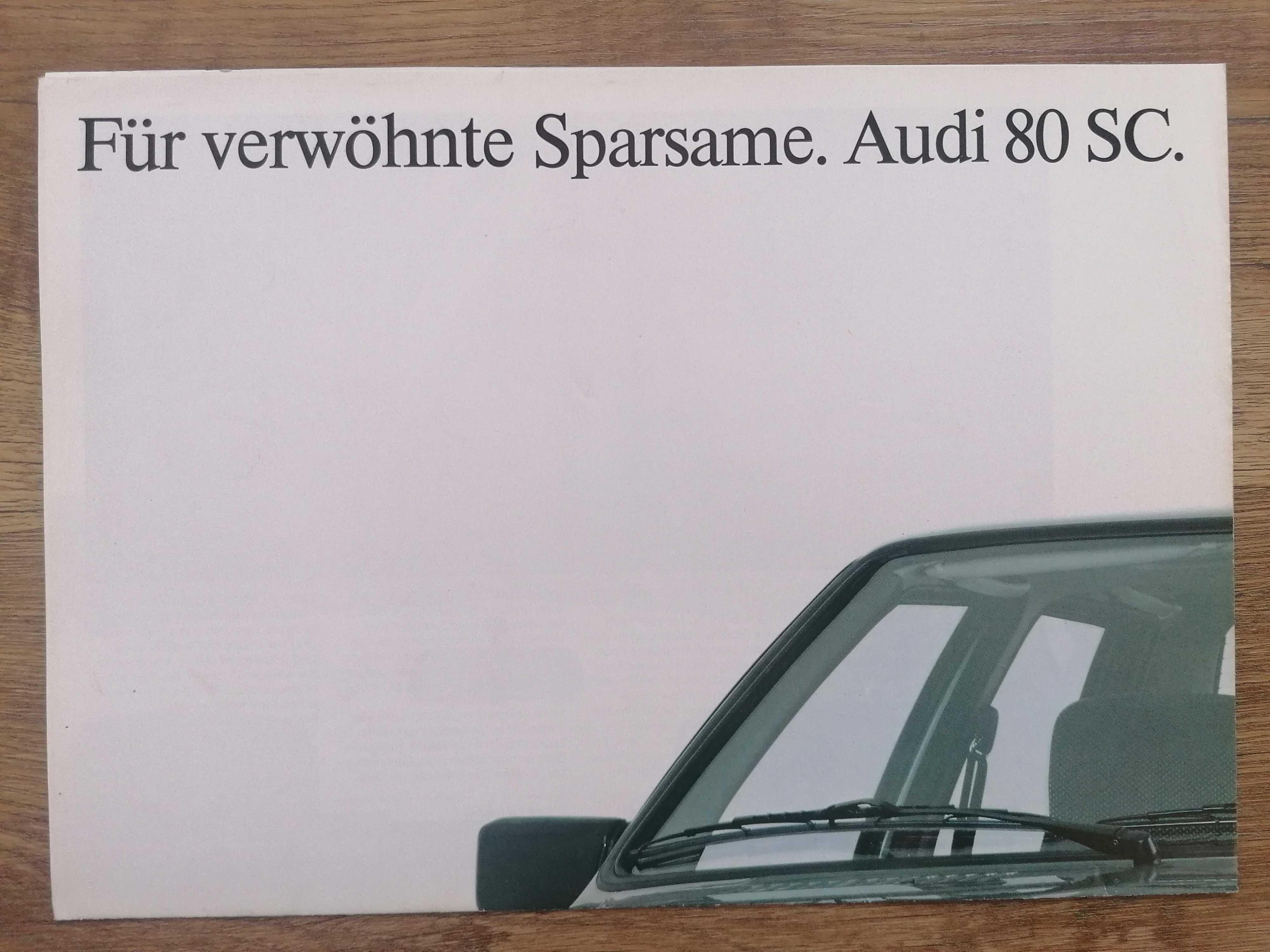 Prospekt Audi 80 SC B2