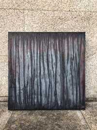 Quadro pintura abstrato “Dark forest” - 50x50 cm