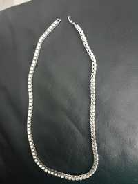 Łańcuszek naszyjnik tenisowy 4 mm 50 cm cyrkonie