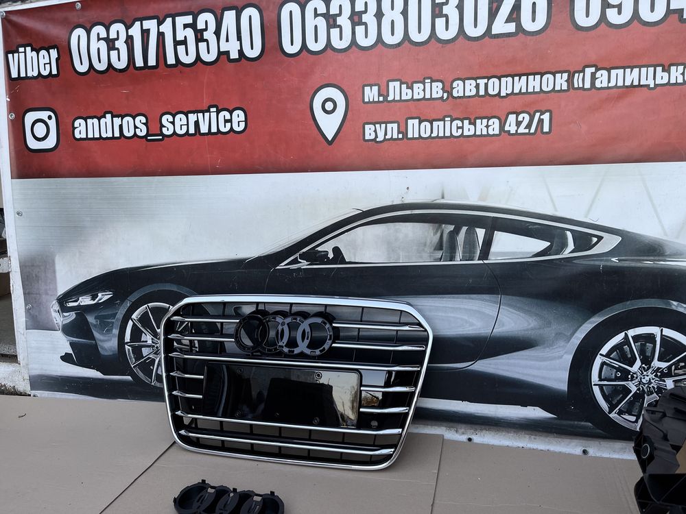 Решітка радіатора audi a6 c7 2011-2014 решотка радиатора ауді а6 с7