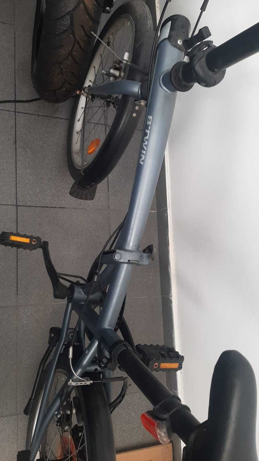 Bicicleta de cidade dobrável btwin tilt 120