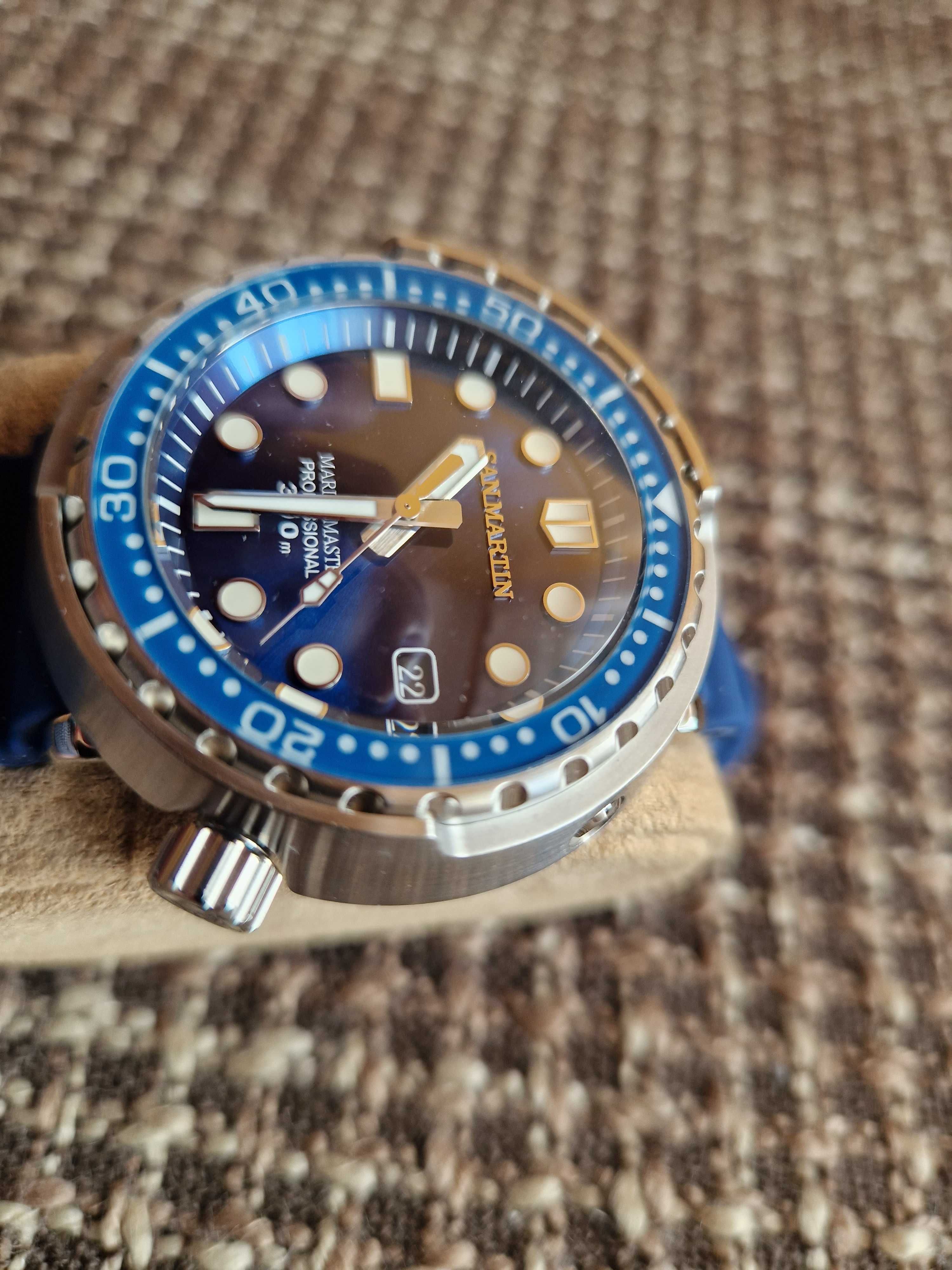 Nowy zegarek  San Martin wzór Tuńczyk 44mm