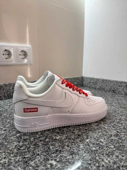 "Buty damskie Trampki" Nike_Air_Force_1_LowSupreme White r.44.5