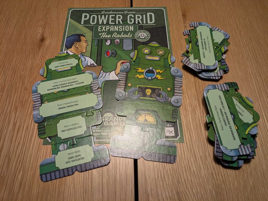 Wysokie napięcie (Power Grid) + dodatek Robots - gra planszowe (EN)