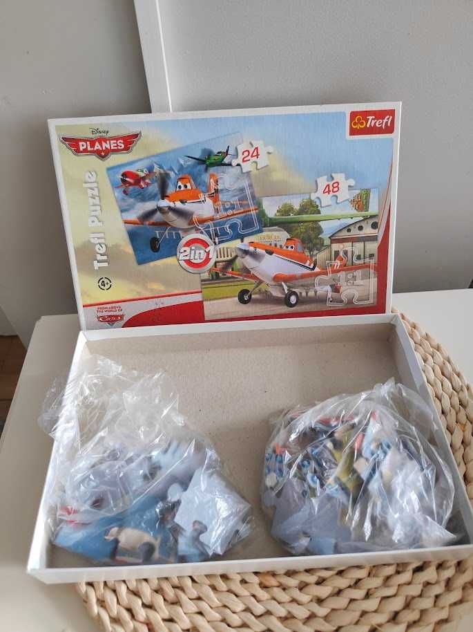 puzzle trefl samoloty 4+samoloty Dusty Chupacabra 48 i 24 elementy