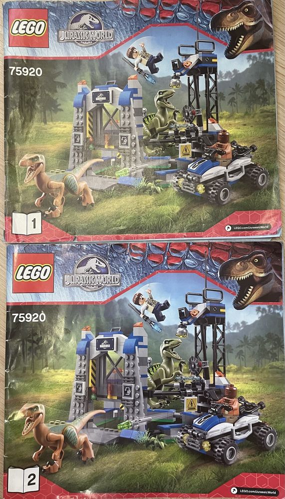 Лего Lego Jurassic world 75920 Заточение раптора Динозавр бу