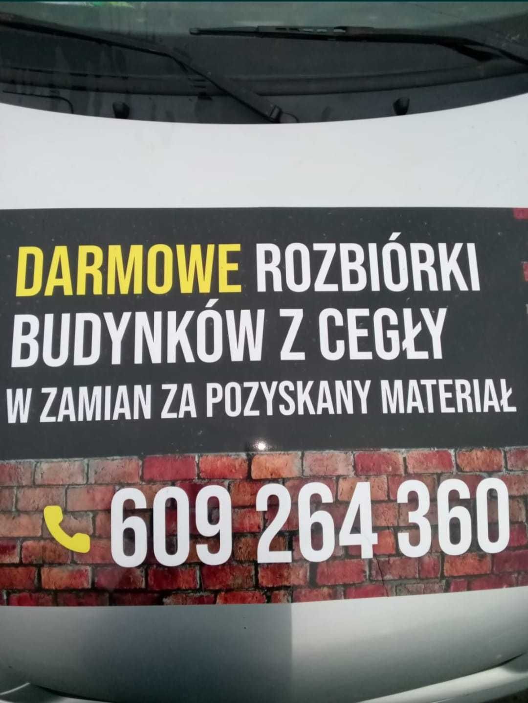 Darmowe rozbiórki budynków za cegłę gruz itp