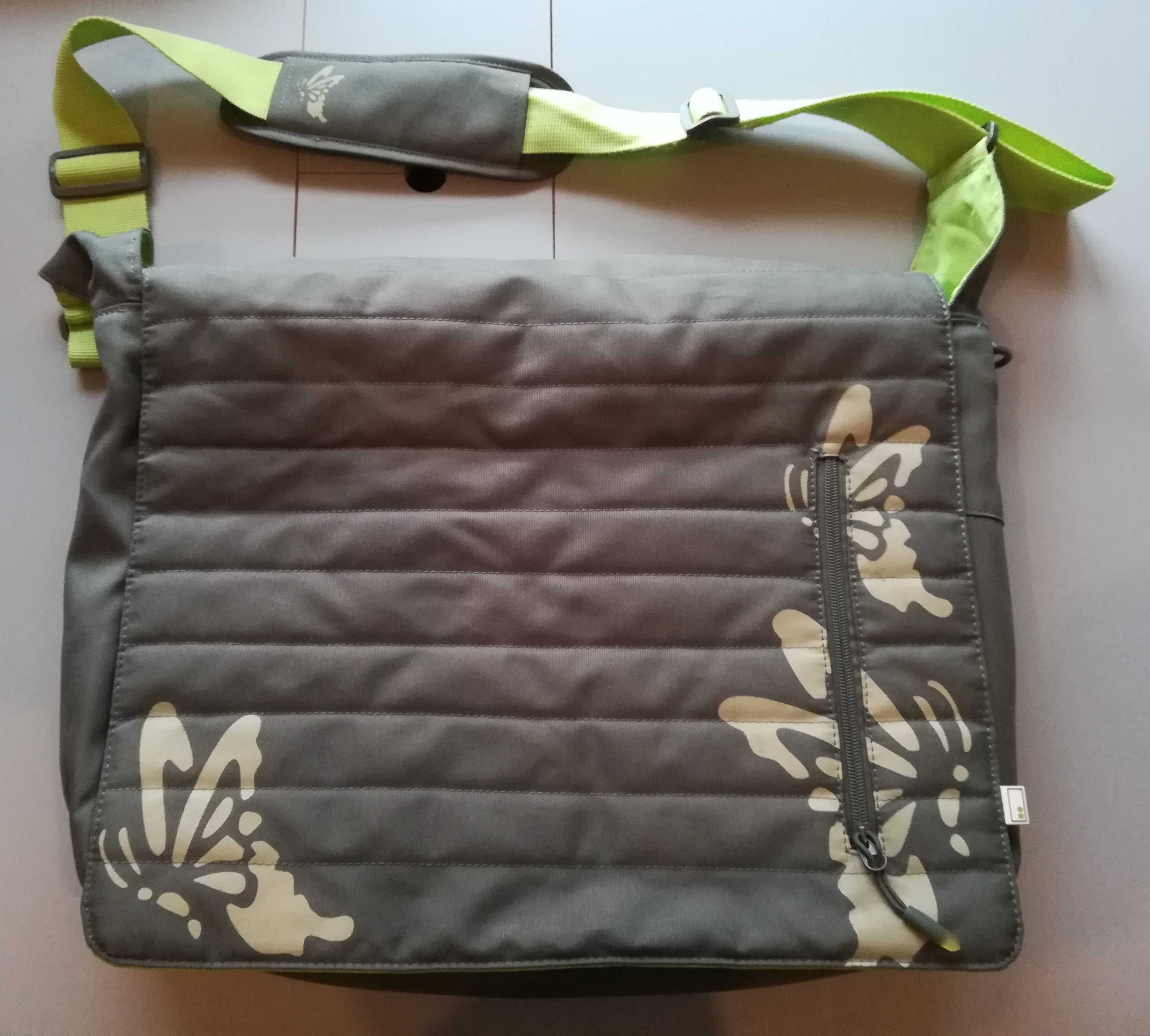torba na ramię na laptop do szkoły na uczelnię pojemna stan bdb