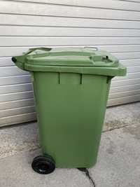 Pojemnik na odpady 240 L kosz z kółkami kontener na śmieci plastikowy